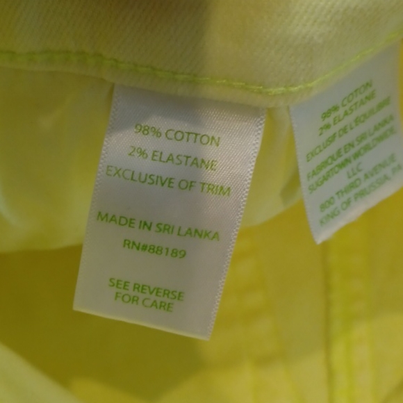 Lily Pulitzer Yellow Jean Shorts - Picture 9 of 9